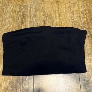 Aerie black bandeau bikini top.